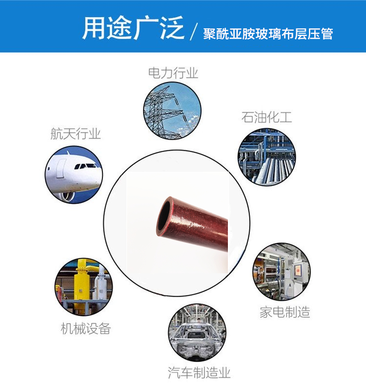 聚酰亞胺玻璃布層壓管的行業應用范圍